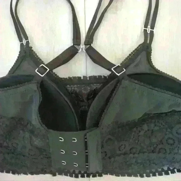 AERIE | Women's Dark Army Green Real Power Wireless Padded Bra - Picture 4 of 4